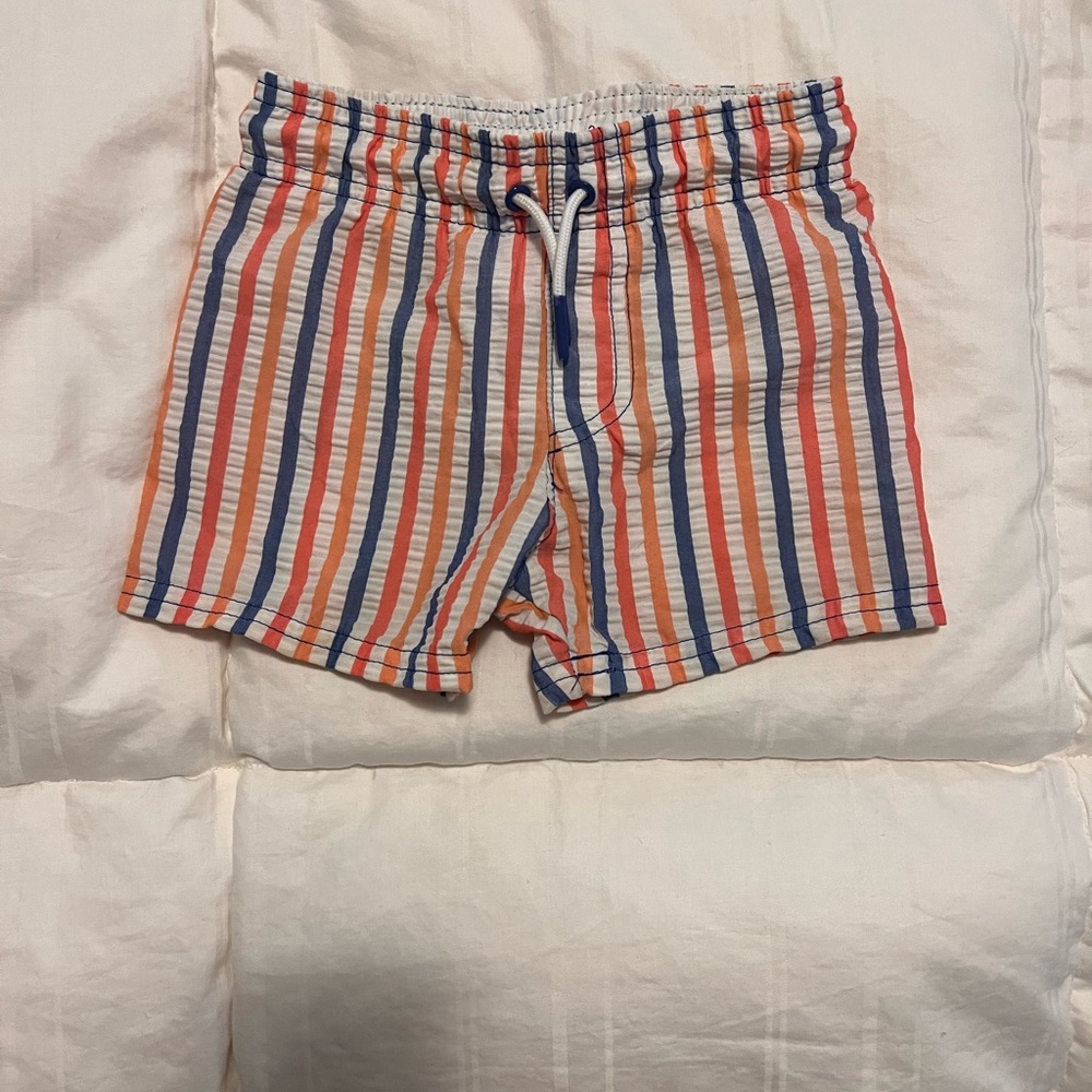 Cat & Jack striped swim trunks, size 12 months